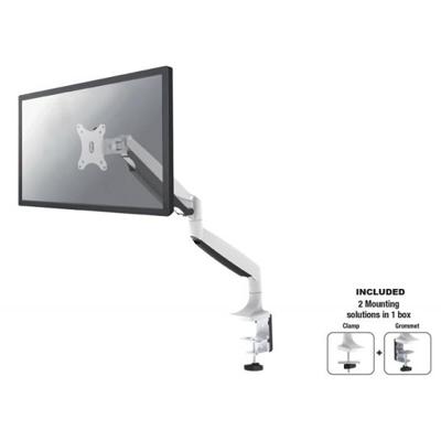 Neomounts nm-d750white tv/ monitor full motion desk gas-spring mount, 10-32", 9 kg, heigh