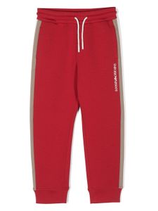 Emporio Armani Kids pantalon de jogging à logo imprimé - Rouge