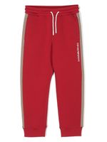 Emporio Armani Kids pantalon de jogging à logo imprimé - Rouge