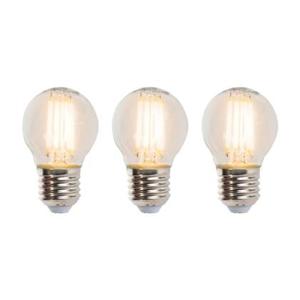 LUEDD Set van 3 E27 dimbare LED kogellampen P45 5W 470 lm 2700K