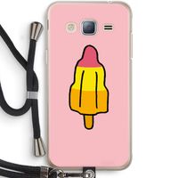 Raketijsje: Samsung Galaxy J3 (2016) Transparant Hoesje met koord