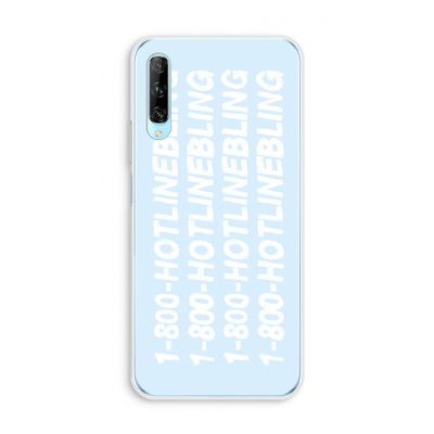 Hotline bling blue: Huawei P Smart Pro Transparant Hoesje