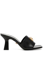 Versace mules La Medusa en cuir - Noir