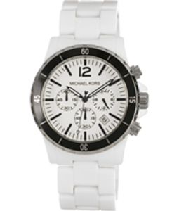 Horlogeband Michael Kors MK8127 Kunststof/Plastic Wit 23mm