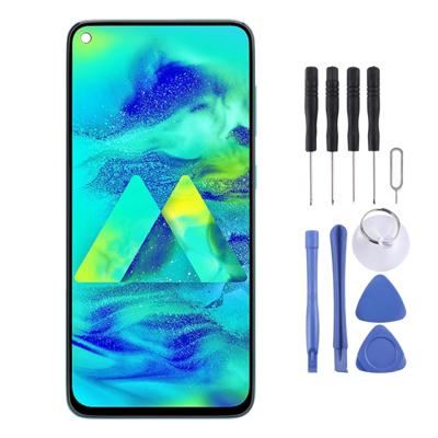 Origineel PLS TFT materiaal LCD-scherm en digitizer volledige assemblage met frame voor Galaxy M40