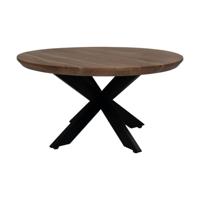 Salontafel Zurich - 80 - Naturel/Zwart - Acaciahout