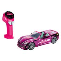 Mattel Barbie mondo motors rc bestuurbare auto - verchroomd roze