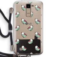 Vogeltjes: LG K10 (2016) Transparant Hoesje met koord