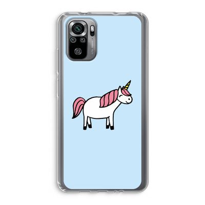 Eenhoorn: Xiaomi Redmi Note 10S Transparant Hoesje