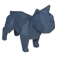 Deco Object Origami Bulldog - Blauw - thumbnail