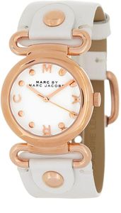 Horlogeband Marc by Marc Jacobs MBM8639 Leder Wit 24mm