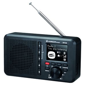 Albrecht: DR86 DAB+/FM Seniorenradio - zwart