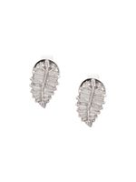 Anita Ko petites puces d'oreilles en or blanc 18ct ornées de diamants - Argent