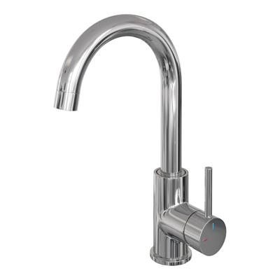 BRAUER Stripe Hoge Opbouw Wastafelmengkraan - draaibare ronde uitloop - model A - chroom 5-CE-003-R5