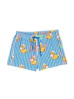 MC2 Saint Barth Kids short de bain à imprimé graphique - Bleu