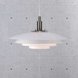 Hanglamp retro wit metaal scandinavisch &apos;Bretagne&apos; G9 38cm