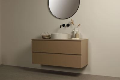 Badezimmermöbel Beige Iva 120 cm