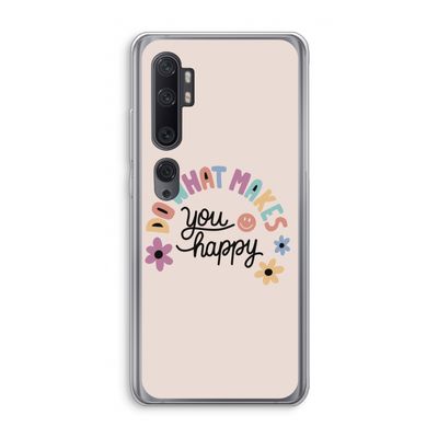 Happy days: Xiaomi Mi Note 10 Transparant Hoesje