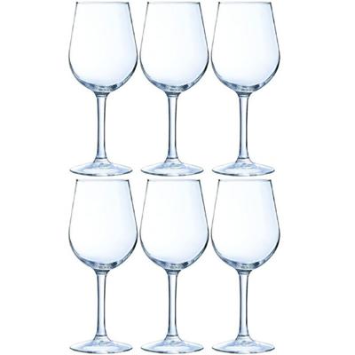 Arcoroc Luxe wijnglazen - voor rode wijn - 370 ml - 6x stuks - Rode wijn glazen - glas Arcoroc Luxe wijnglazen - voor rode wijn - 370 ml - 6x stuks - Rode wijn glazen - glas