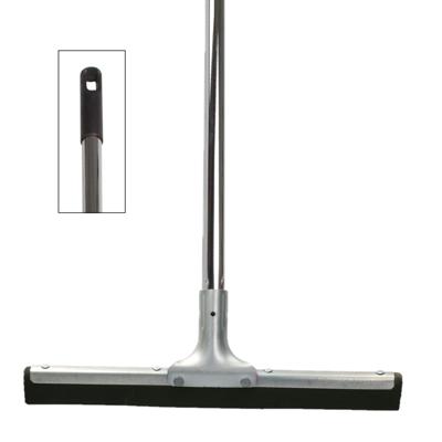 Vloertrekker / watertrekker - metaal en rubber - B34 cm - steel kunststof zilver