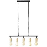 Brilliant Tiffany 99684/76 Hanglamp E27 28 W Zwart (mat), Natuur - thumbnail