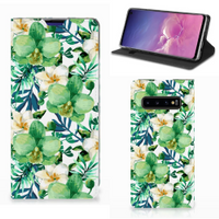 Samsung Galaxy S10 Smart Cover Orchidee Groen