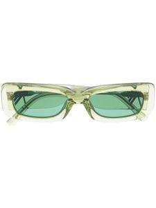 Linda Farrow lunettes de soleil à monture transparente - Vert