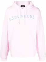 DSQUARED2 hoodie à logo brodé - Rose