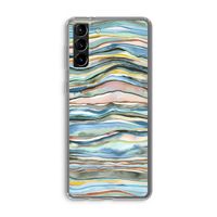 Watercolor Agate: Samsung Galaxy S21 Plus Transparant Hoesje
