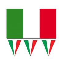 Italie vlaggen versiering - profi set - binnen/buiten - 3 delig - Landen - Italiaans thema