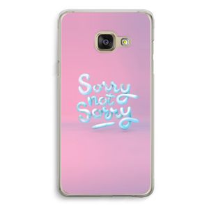 Sorry not sorry: Samsung A3 (2017) Transparant Hoesje