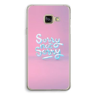 Sorry not sorry: Samsung A3 (2017) Transparant Hoesje