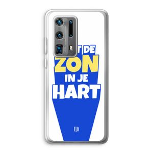 Laat de zon in je hart: Huawei P40 Pro Plus Transparant Hoesje