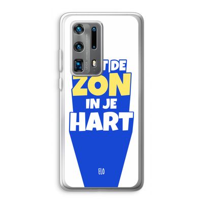 Laat de zon in je hart: Huawei P40 Pro Plus Transparant Hoesje