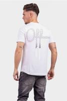 Off The Pitch Dotted Fullstop Slim Fit T-Shirt Heren Wit - Maat XS - Kleur: Wit | Soccerfanshop - thumbnail