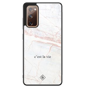 Samsung Galaxy S20 FE glazen hardcase - C'est la vie
