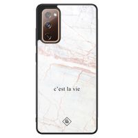 Samsung Galaxy S20 FE glazen hardcase - C'est la vie Samsung Galaxy S20 FE glazen hardcase - C'est la vie