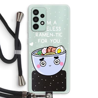 I'm A Hopeless Ramen-Tic For You: Samsung Galaxy A52s 5G Transparant Hoesje met koord