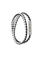 Tod's bracelet multi-tour en cuir tressé - Noir - thumbnail