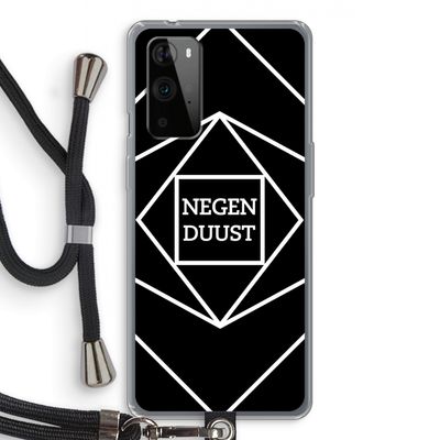 Negenduust geometrisch: OnePlus 9 Pro Transparant Hoesje met koord