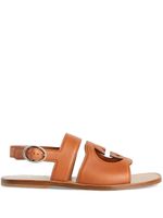 Gucci Interlocking G cut-out sandals - Marron