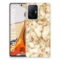 Xiaomi 11T | 11T Pro | TPU | Siliconen hoesje | Marmer Goud