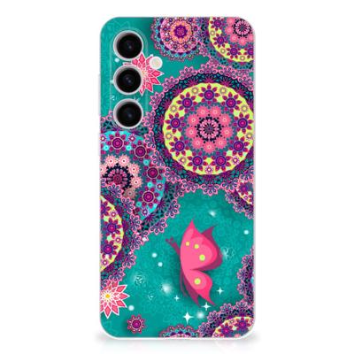 Samsung Galaxy S24 Plus | Hoesje maken | Cirkels en Vlinders Samsung Galaxy S24 Plus | Hoesje maken | Cirkels en Vlinders