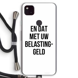 Belastinggeld: Pixel 4a 5G Transparant Hoesje met koord