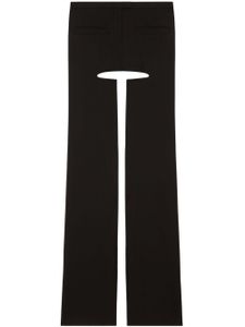 Courrèges pantalon de tailleur Chaps évasé - Noir