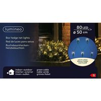 Lumineo LED Netverlichting voor Buxus Groen Warm Wit D50cm IP44 - thumbnail