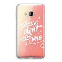 Don't call: HTC U Play Transparant Hoesje