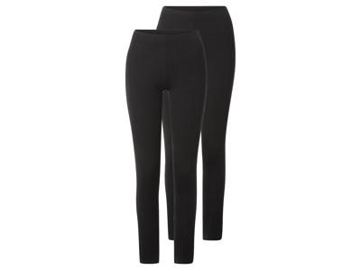 esmara Set van 2 dames leggings (Zwart, XL (48/50))