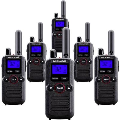 Midland 6er Set Midland BR180 Business Radio C1625.01 PMR-portofoon