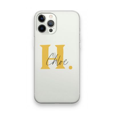 Amber Script: iPhone 12 Pro Max Transparant Hoesje
